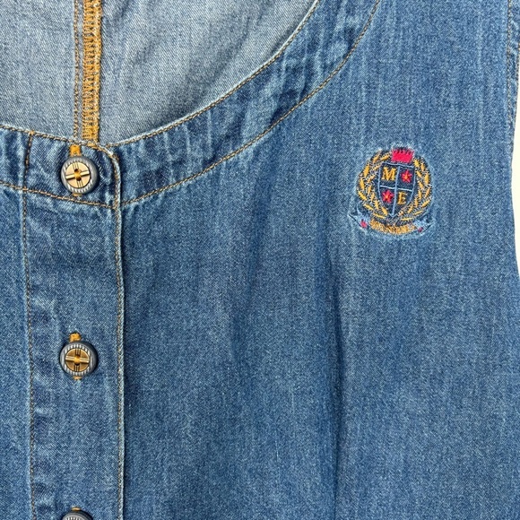 Erica II & Co. Cotton Denim Tank Button Front Dress‎ Size 2X - Picture 5 of 6